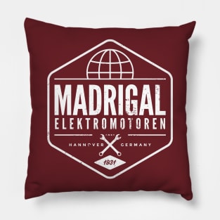 Madrigal Elektromotoren (aged look) Pillow