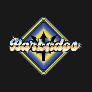 Barbados 80's Style design T-Shirt