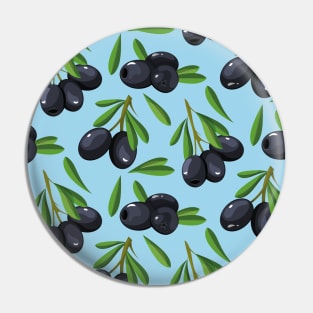 Olives - Mediterranean pattern Pin