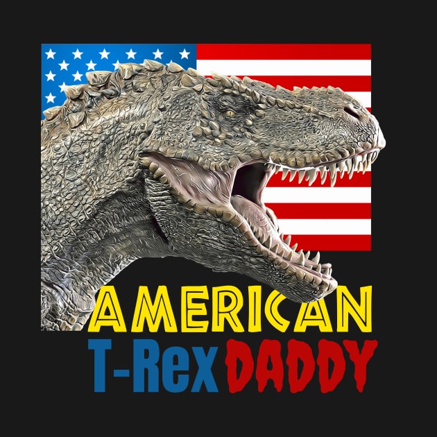 4th of July American T-Rex Dinosaur Daddy by aceofstyle