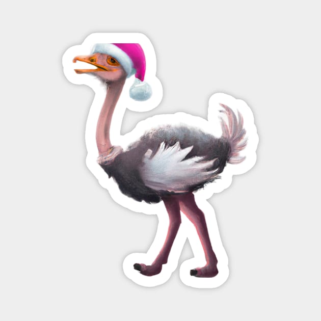 Cute Ostrich Drawing Magnet by Play Zoo