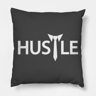 Hustle artistic typography Pillow