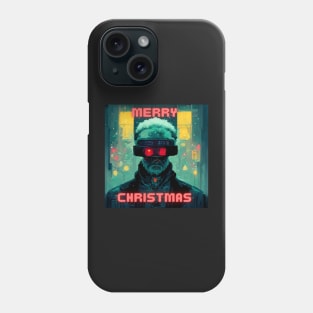 Cyberpunk santa claus Merry Christmas Phone Case