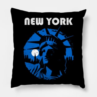 New York statue of Liberty Pillow