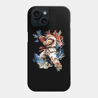 Ryu from Street Fighter - Watercolor Design Phone Case