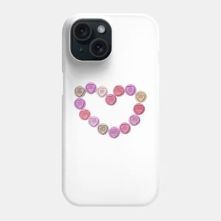 Hate you love hearts Phone Case