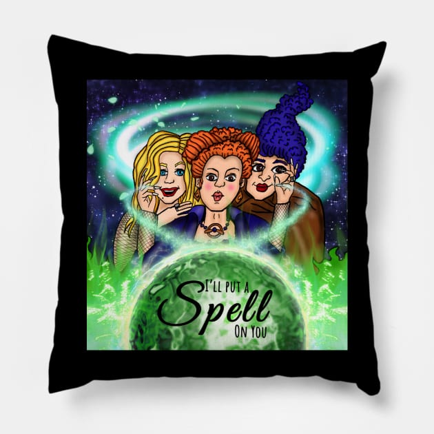 Sanderson Sisters Pillow by gallaugherus