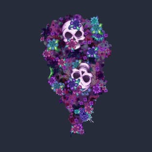 Flowers and Skulls T-Shirt