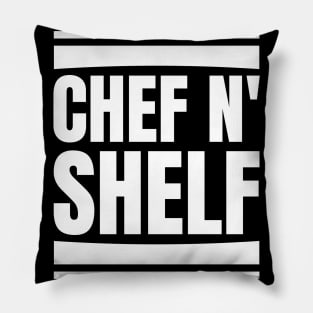 The Perfect Gift for Cooking Book Lovers: Get Inspired with the Chef'n'shelf T-Shirt! Pillow