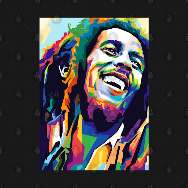 Reggae Bob Marley Wpap Art