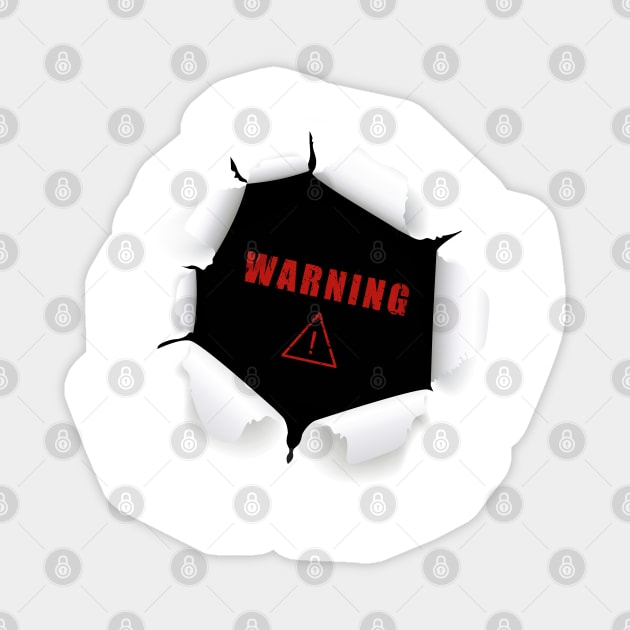 Warning Magnet by Sauher