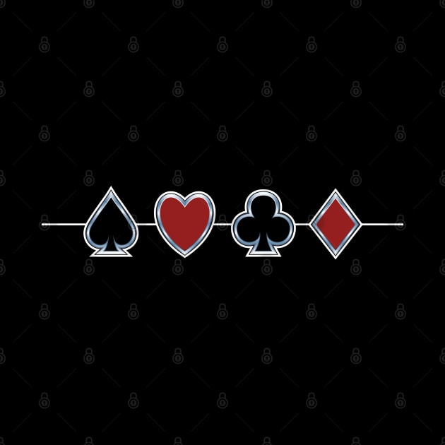 Spades Hearts Clubs Diamonds by Phil Tessier