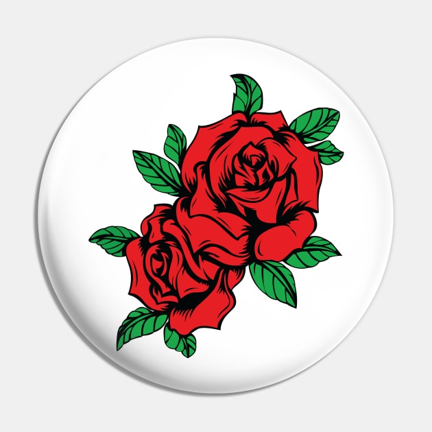 Rose Pin by White Name