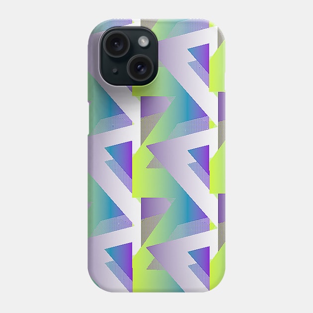 Geometric Wave #1 - Repeat Pattern Modular Synth Art Phone Case by DankFutura