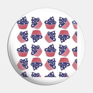 4 th of July cup cakes Pattern Pin