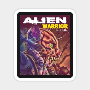 ALIEN WARRIOR in 8 bits Magnet