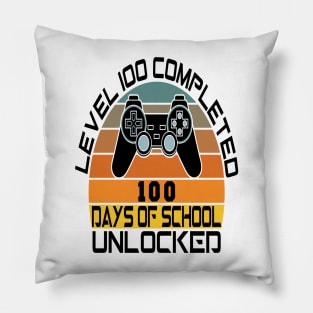 Level 100 completed 100 days of school unlocked Pillow