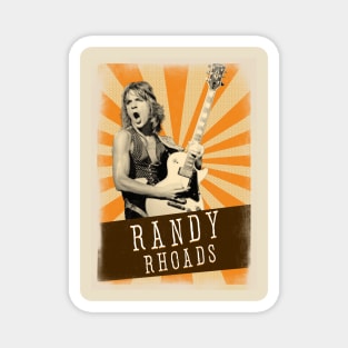 Vintage Aesthetic Randy Rhoads 1970s Magnet