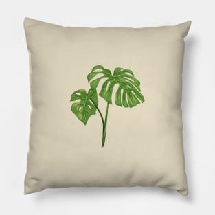 Monstera 2 Botanical Pillow