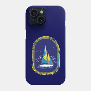 Captain Sailing into the Mystic Phone Case