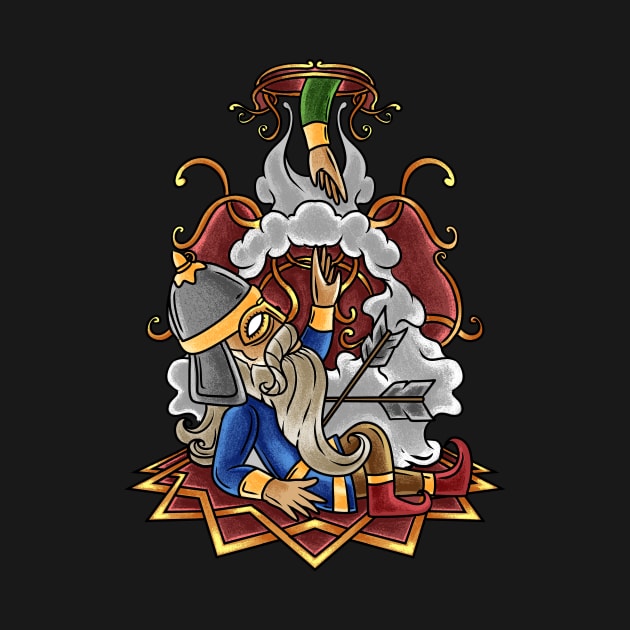 Fallen Warrior Valhalla: A Mythical Tribute to Courage and Honor by Holymayo Tee