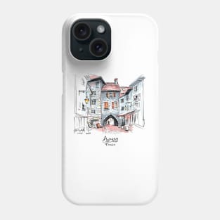 Sepulchre Gate in Old Town of Annecy, France Phone Case