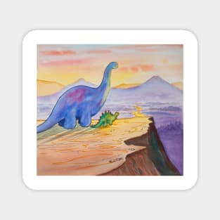 Two dinosaur friends Magnet