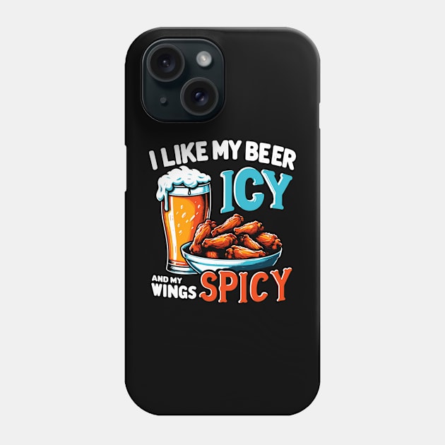 Beer Chicken WIngs Party Pub Crawl Bar Game Night Novelty Funny Beer Phone Case by KsuAnn