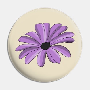 Purple Flower Pin