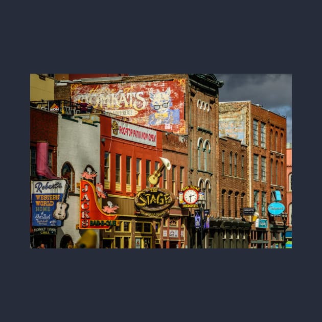 Honky Tonk Row - Nashville TN by Debra Martz