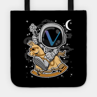 Astronaut Horse Vechain VET Coin To The Moon Crypto Token Cryptocurrency Blockchain Wallet Birthday Gift For Men Women Kids Tote