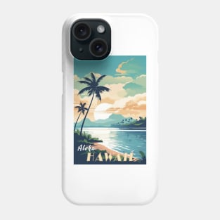 Hawaii Vintage Retro Travel Poster Phone Case