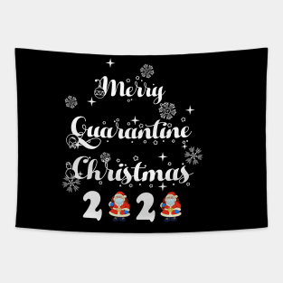 merry quarantine christmas Tapestry