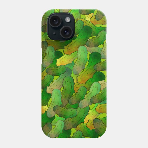 FUNNY Food Lots Of Dill Pickles - Dill Pickle Art Phone Case by SartorisArt1