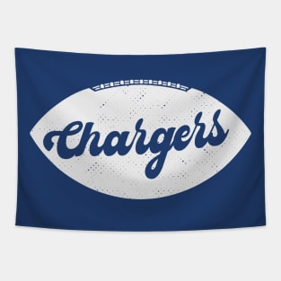 Retro Chargers Football Tapestry