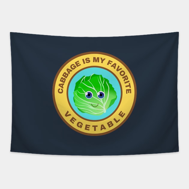 Cabbage is my favorite vegetable Tapestry by InspiredCreative