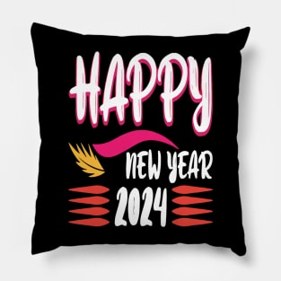 Happy New Year 2024 Pillow