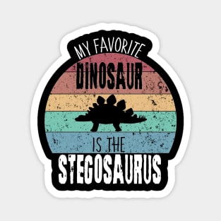 My Favorite Dinosaur is the Stegosaurus Magnet