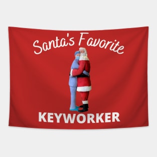 Santa's Favorite Keyworker Tapestry