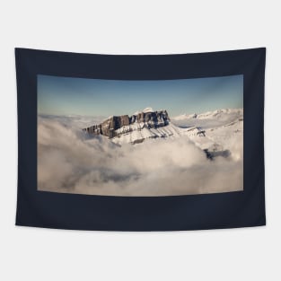 Snow Covered French Mountain Landscape Tapestry