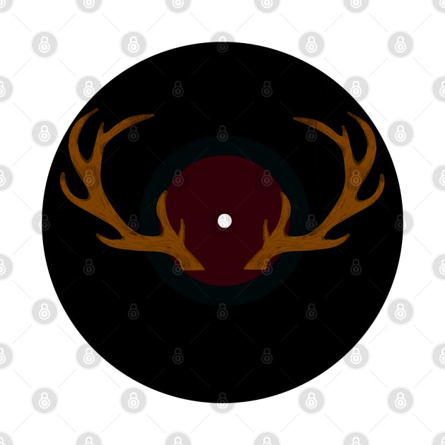 Vinyl Record - Reindeer Antlers by SwasRasaily