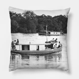 vintage photo brazilian transportation Pillow