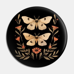 Botanicals moths Pin