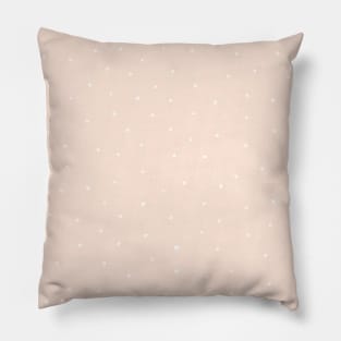 White Dots on  Light Pink Pillow