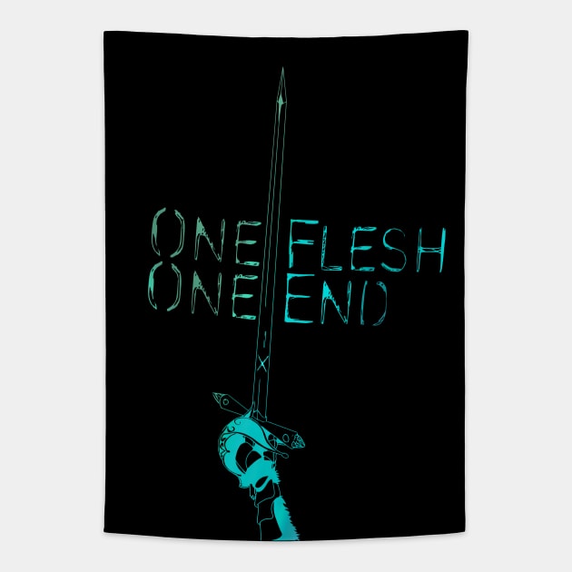 Gideon the Ninth One Flesh One End Tapestry by katmargoli