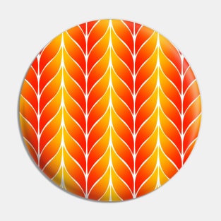 Orange Yellow Leaf Pattern Pin