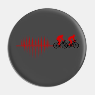 Red Heart Cycling Pin