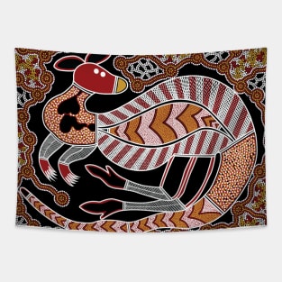 Aboriginal Art - Kangaroo Dreaming Small Tapestry