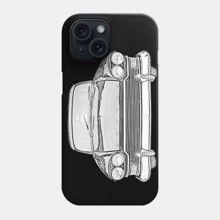 Humber Super Snipe 1960s British classic car monochrome Phone Case