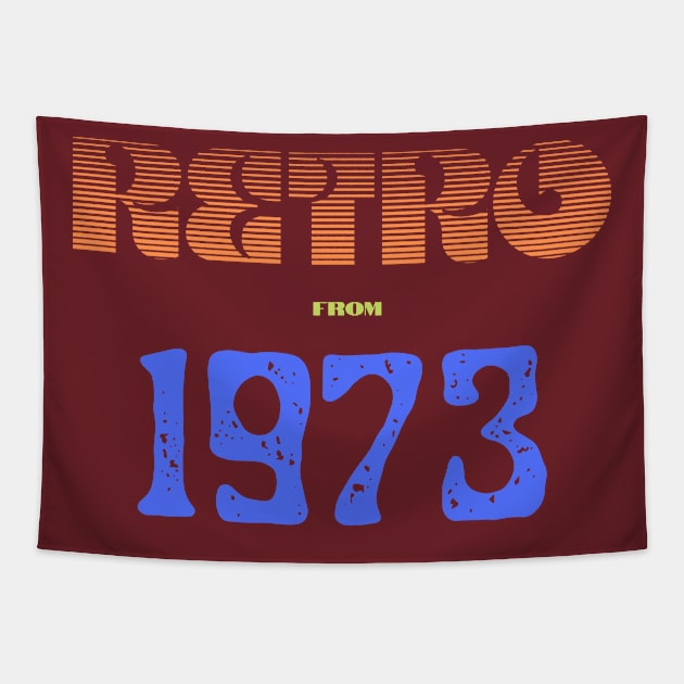 Retro Birthyear 1973 Tapestry by FNRY